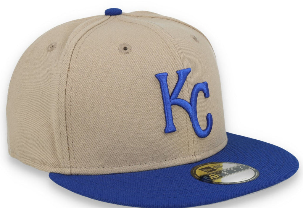 New Era Kansas City Royals 59FIFTY Fitted Hat-Camel product image 1, provided for visual reference and product detail review