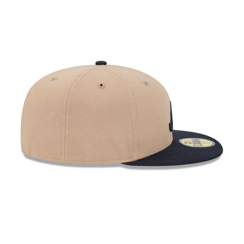 New Era Atlanta Braves 59FIFTY Fitted Hat-Camel product image 5, provided for visual reference and product detail review