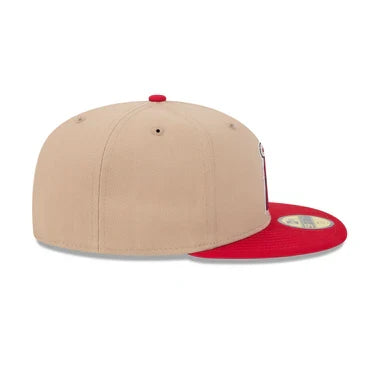 New Era Los Angeles Angels 59FIFTY Fitted Hat-Camel product image 5, provided for visual reference and product detail review