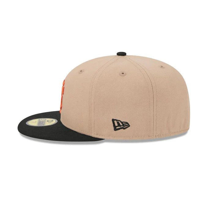New Era San Francisco Giants 59FIFTY Fitted Hat-Camel product image 4, provided for visual reference and product detail