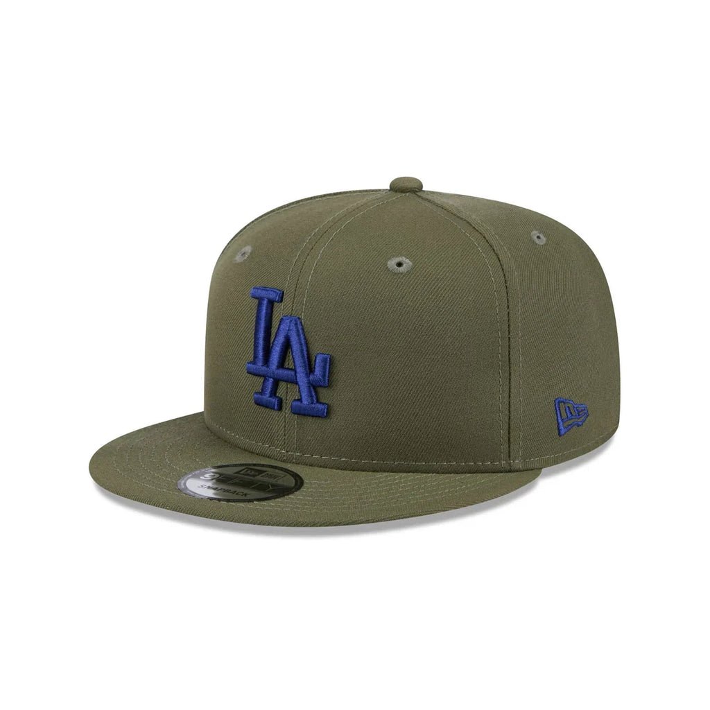 New Era Los Angeles Dodgers 9FIFTY Snapback Hat- Olive Green product image 3, provided for visual reference and product