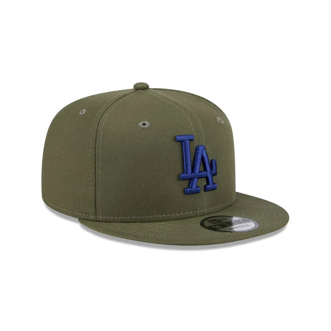 New Era Los Angeles Dodgers 9FIFTY Snapback Hat- Olive Green product image 1, provided for visual reference and product