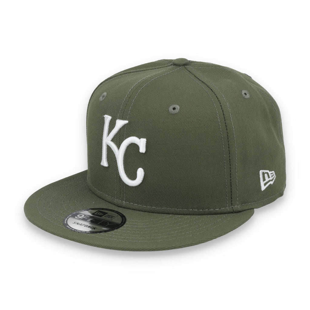 New Era Kansas City Royals 9FIFTY Snapback Hat- Olive Green product image 3, provided for visual reference and product