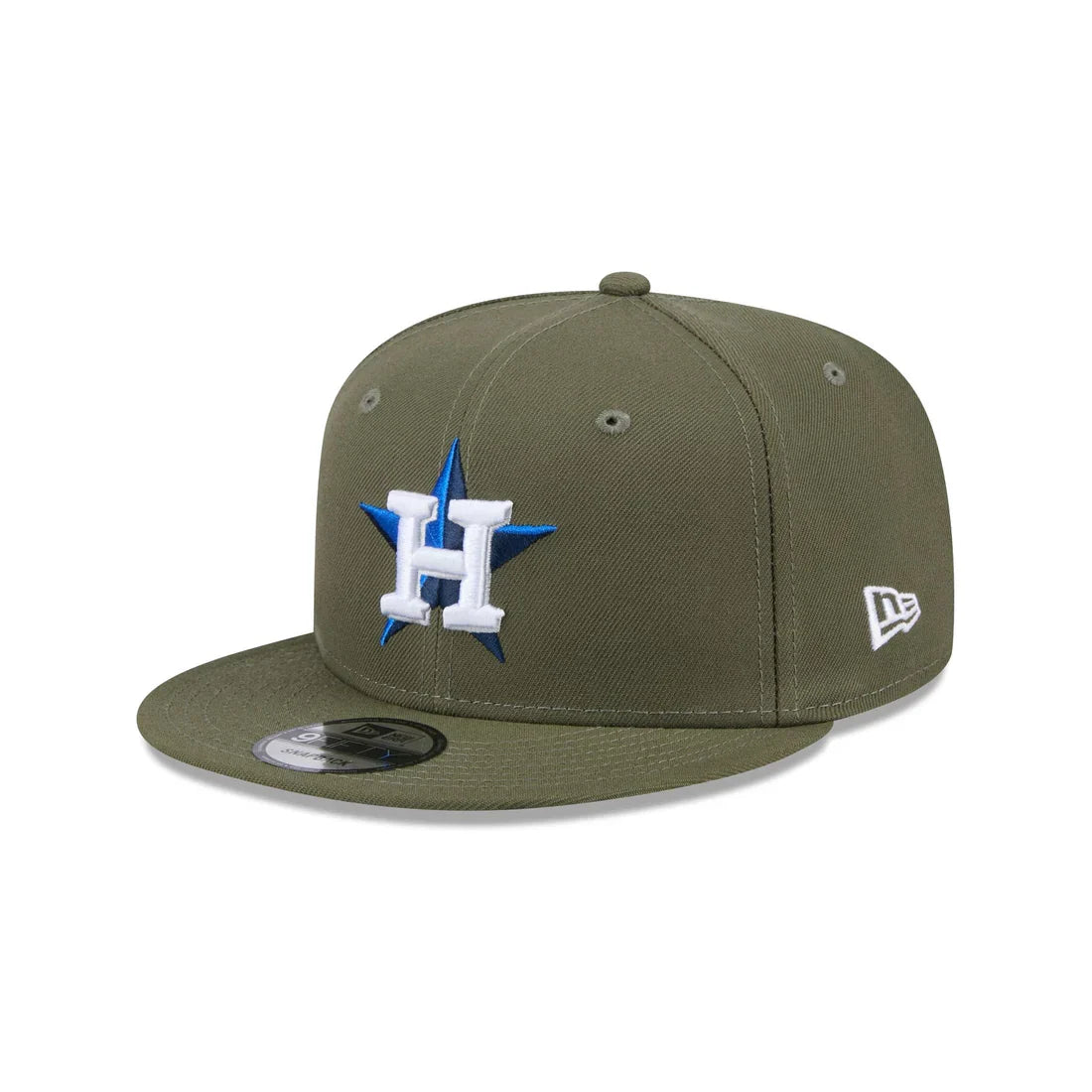 New Era Houston Astros 9FIFTY Snapback Hat- Olive Green product image 3, provided for visual reference and product detail