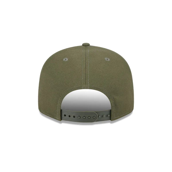 New Era Los Angeles Lakers 9FIFTY Snapback Hat- Olive Green product image 2, provided for visual reference and product