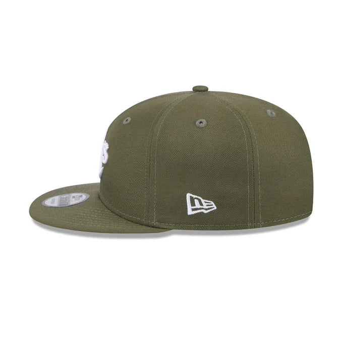 New Era Oakland Athletics 9FIFTY Snapback Hat- Olive Green product image 4, provided for visual reference and product detail