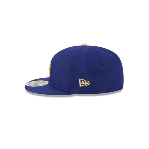 New Era Kids Los Angeles Dodgers 2024 World Series Side Patch 59FIFTY Fitted Hat - Royal/Gold product image 4, provided for