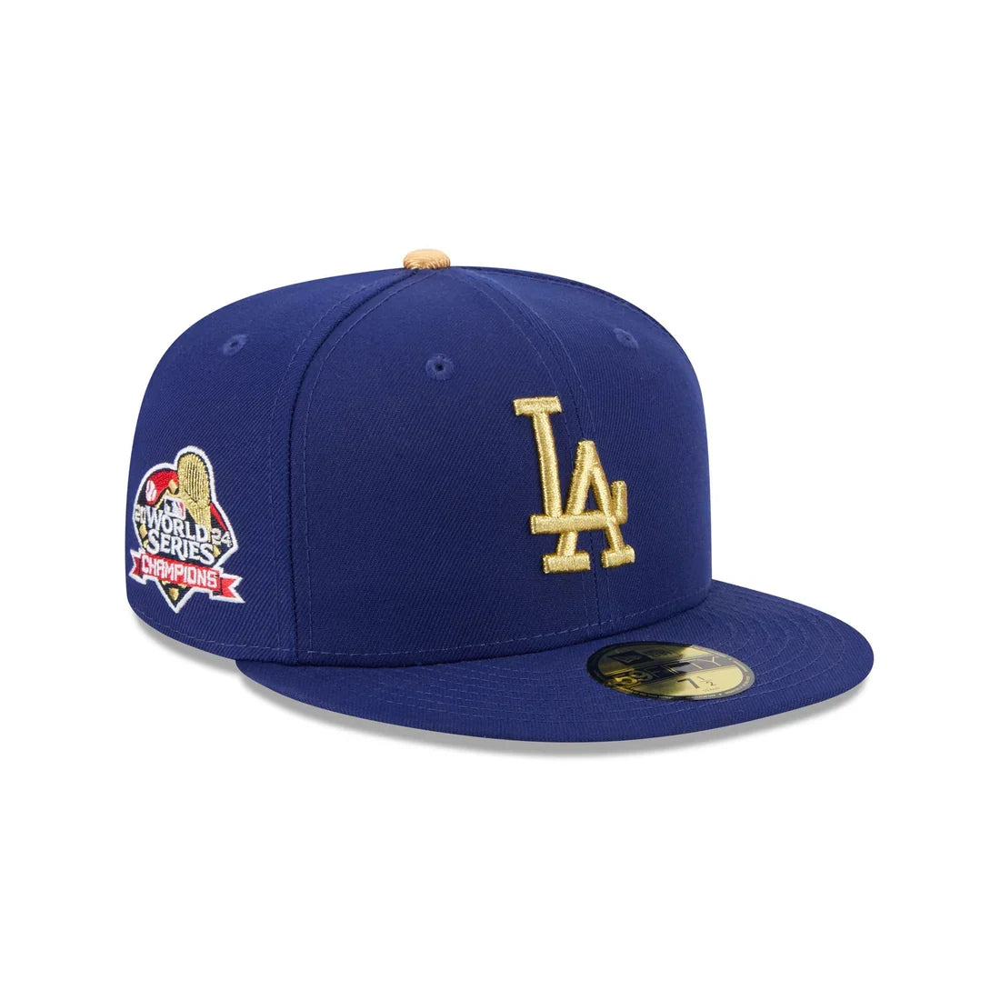 New Era Los Angeles Dodgers 2024 World Series Champions 59FIFTY Fitted Hat-Royal/Gold product image 1, provided for visual