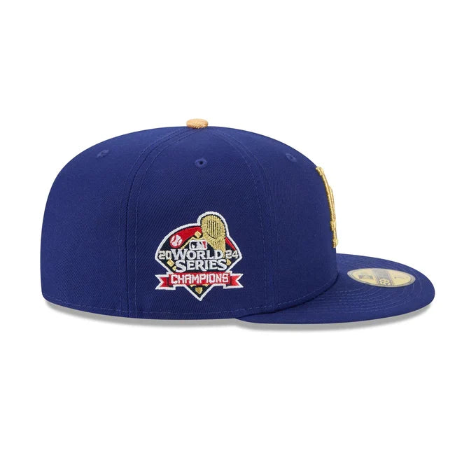 New Era Los Angeles Dodgers 2024 World Series Champions 59FIFTY Fitted Hat-Royal/Gold product image 4, provided for visual