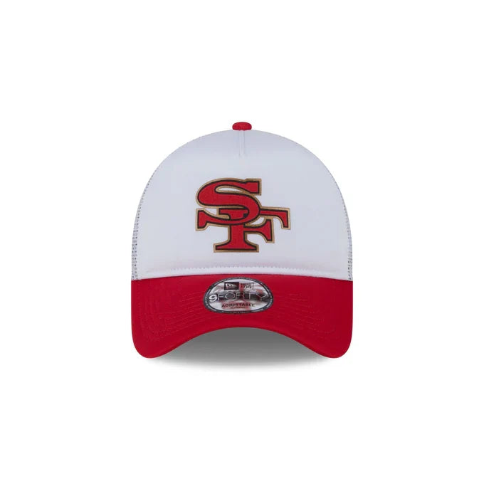 New Era San Francisco 49ers City Originals 9FORTY A-Frame Trucker Snapback Hat product image 2, provided for visual