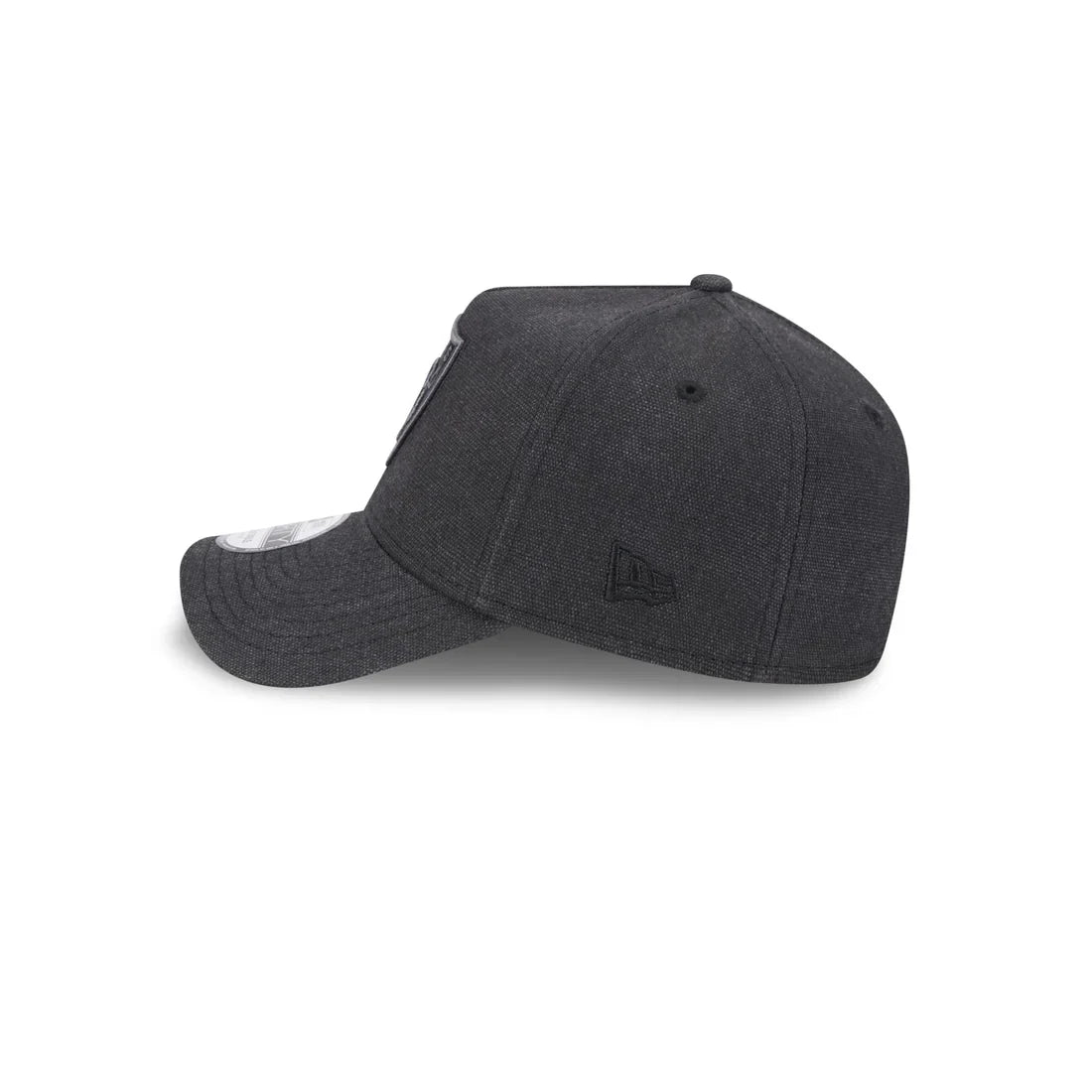 New Era Las Vegas Raiders Logo Essentials A Frame 9FORTY Adjustable Hat-Charcoal Black product image 4, provided for visual