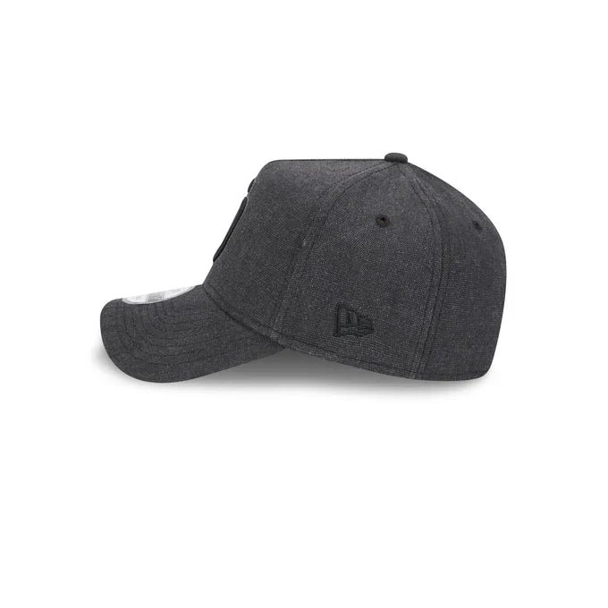 New Era San Diego Padres Logo Essentials A Frame 9FORTY Adjustable Hat-Charcoal Black product image 4, provided for visual