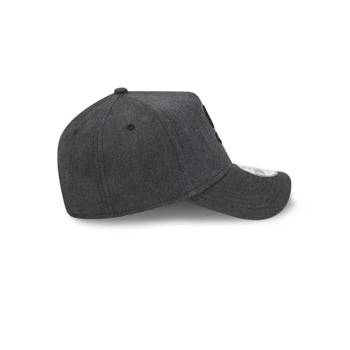 New Era San Diego Padres Logo Essentials A Frame 9FORTY Adjustable Hat-Charcoal Black product image 6, provided for visual