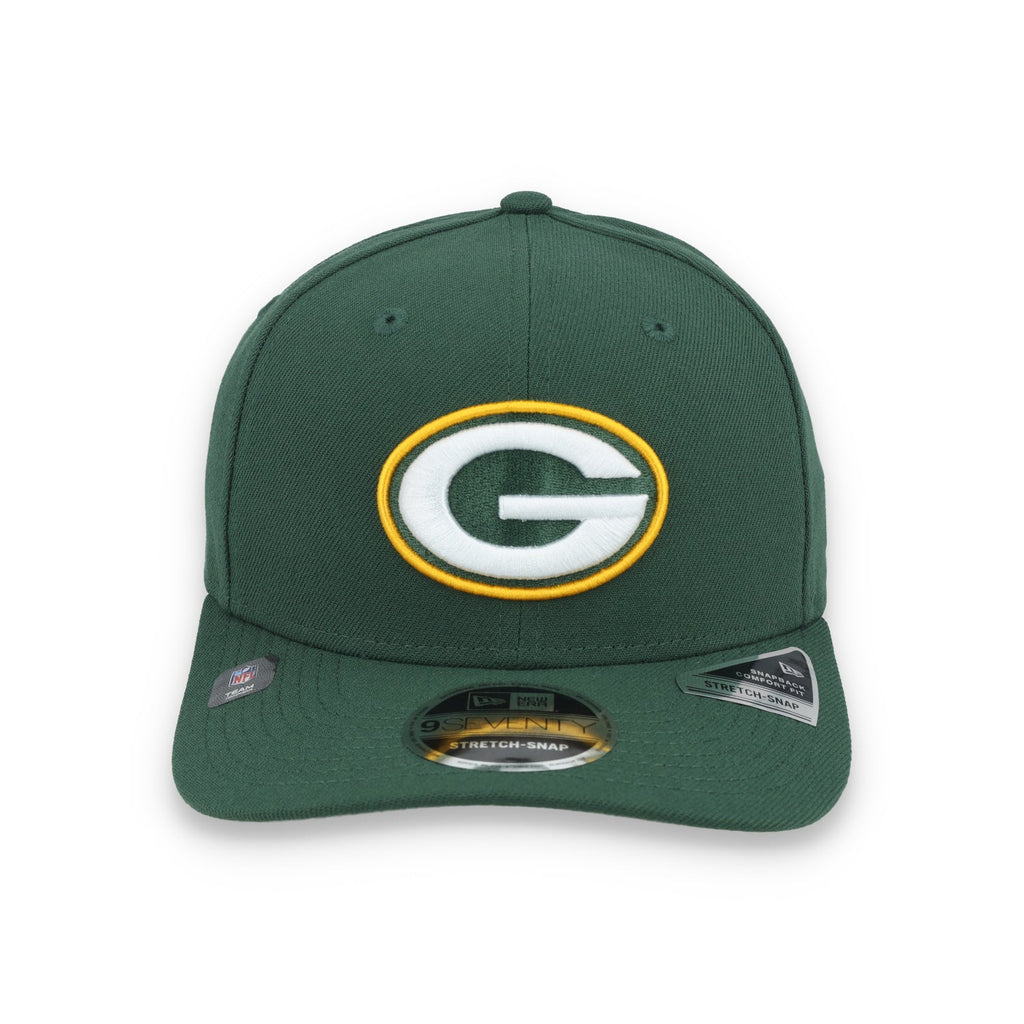 New Era Green Bay Packers 9SEVENTY Strech-Snap Adjustable Hat product image 2, provided for visual reference and product