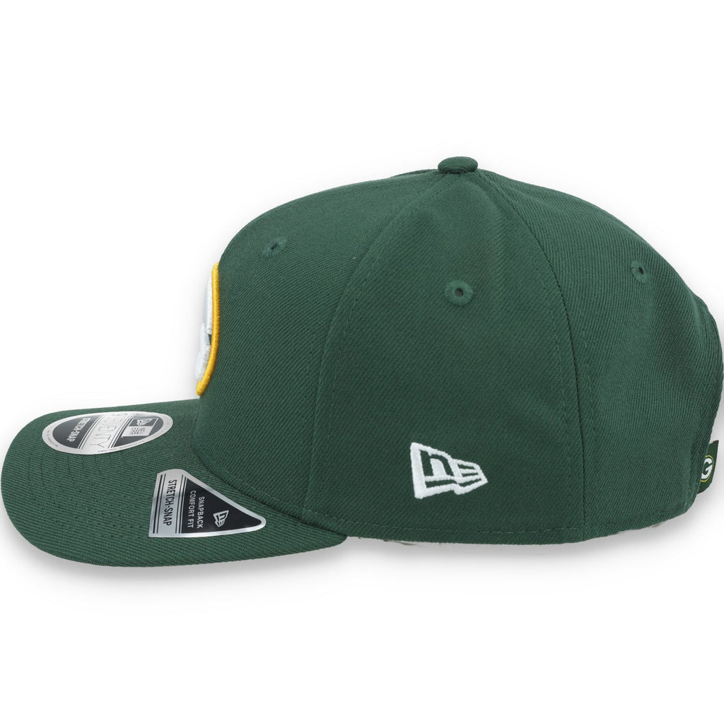 New Era Green Bay Packers 9SEVENTY Strech-Snap Adjustable Hat product image 4, provided for visual reference and product