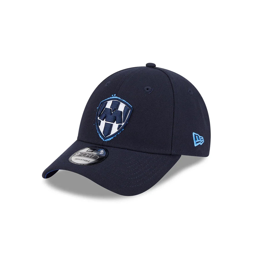 New Era Monterey Spray Logo 9FORTY Adjustable Hat - Navy product image 1, provided for visual reference and product detail