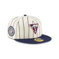New Era Club America Retro Pinstripe 59FIFTY Fitted Hat product image 1, provided for visual reference and product detail
