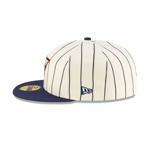 New Era Club America Retro Pinstripe 59FIFTY Fitted Hat product image 4, provided for visual reference and product detail