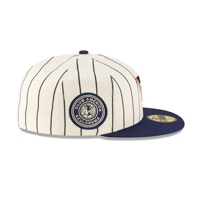 New Era Club America Retro Pinstripe 59FIFTY Fitted Hat product image 5, provided for visual reference and product detail