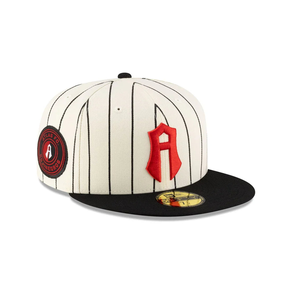 New Era Atlas Retro Pinstripe 59FIFTY Fitted Hat product image 1, provided for visual reference and product detail review