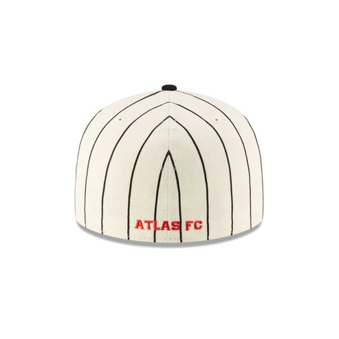 New Era Atlas Retro Pinstripe 59FIFTY Fitted Hat product image 6, provided for visual reference and product detail review
