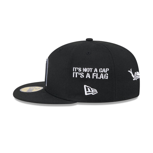 New Era Mexico Anniversary Logos 59FIFTY Fitted Hat-Black/White product image 4, provided for visual reference and product