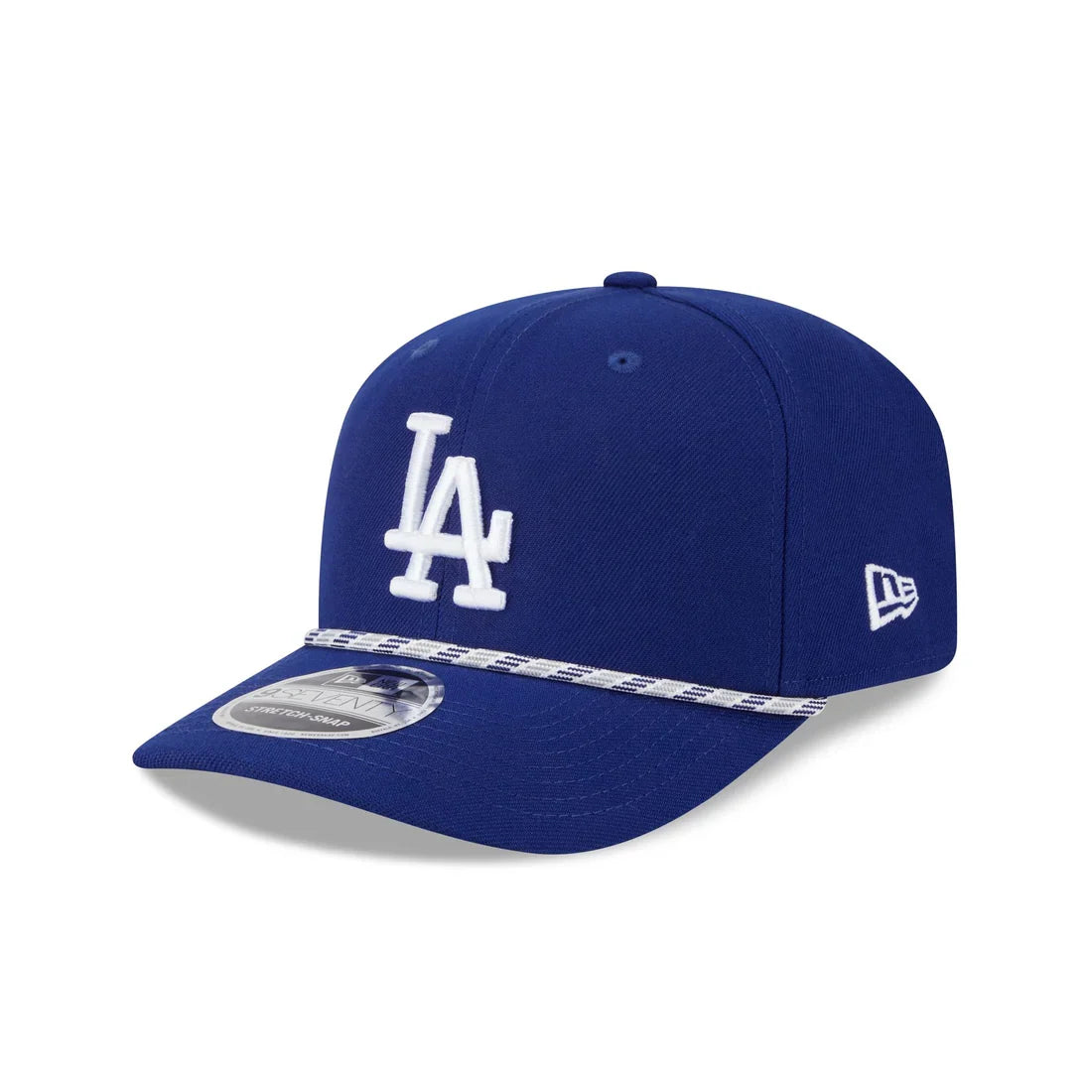 New Era Los Angeles Dodgers Rope 9SEVENTY Stretch-Snap Trucker Hat product image 2, provided for visual reference and