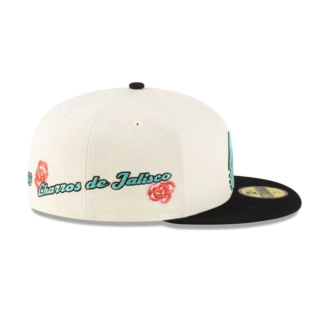 New Era Charros De Jalisco 2-Tone Rose 59FIFTY Fitted Hat product image 5, provided for visual reference and product detail