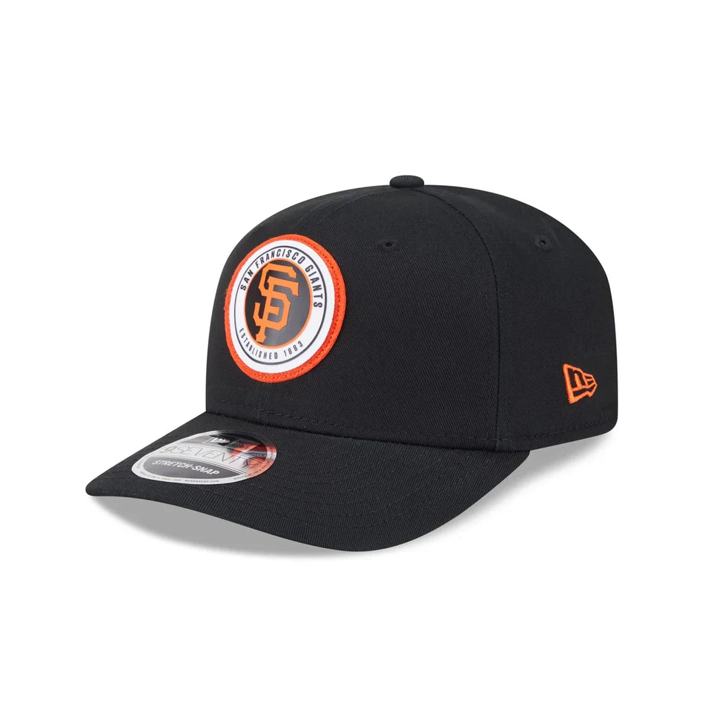 New Era San Francisco Giants Circle Patch 9SEVENTY Stretch-Snap Hat product image 2, provided for visual reference and