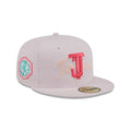New Era Toros De Tijuana Stacked Wordmark 59FIFTY Fitted Hat-Pink product image 1, provided for visual reference and product