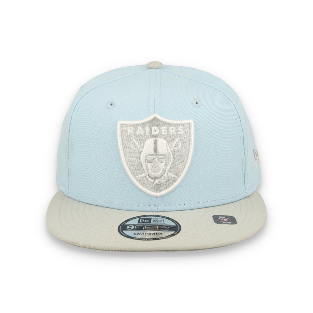 New Era raiders 2-Tone Color Pack 9FIFTY Snapback Hat -Light Blue/Gray product image 1, provided for visual reference and