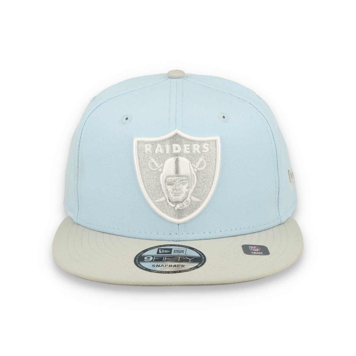 New Era raiders 2-Tone Color Pack 9FIFTY Snapback Hat -Light Blue/Gray product image 1, provided for visual reference and
