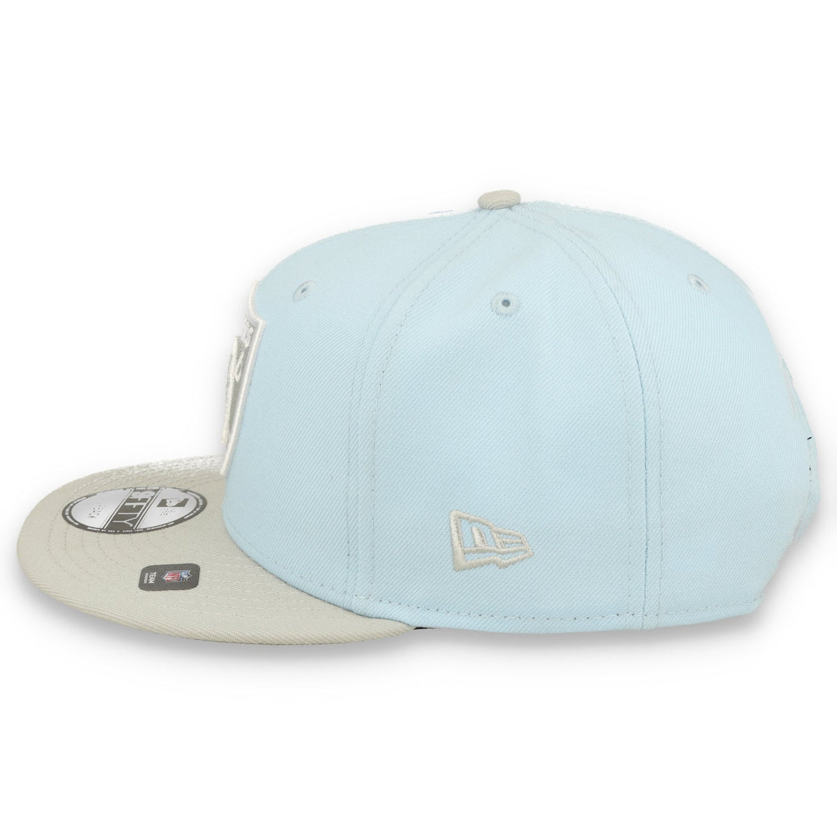 New Era raiders 2-Tone Color Pack 9FIFTY Snapback Hat -Light Blue/Gray product image 4, provided for visual reference and
