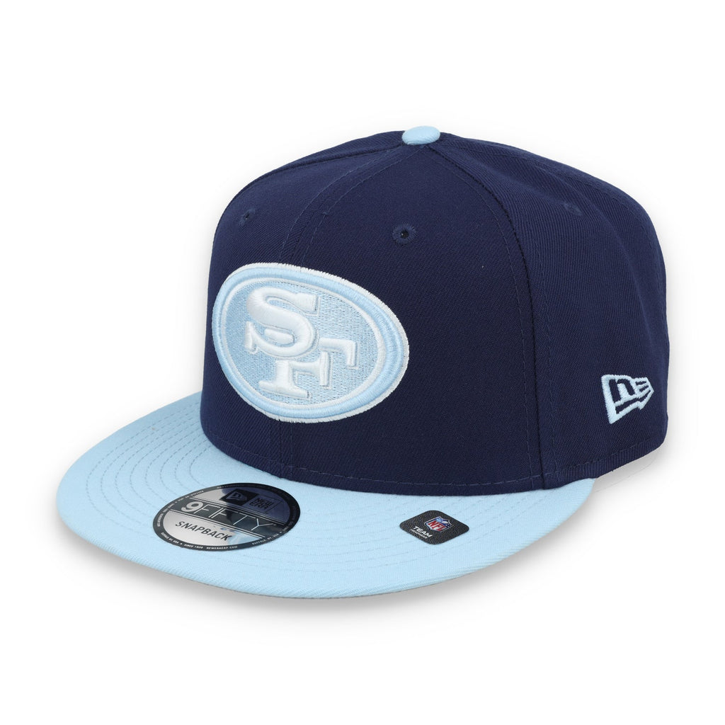 New Era San Francisco 49ers 2-Tone Color Pack 9FIFTY Snapback Hat-Navy/Light Blue product image 3, provided for visual