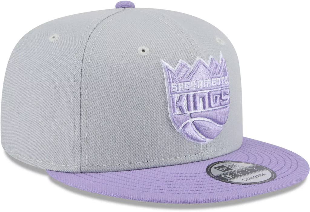 New Era Sacramento Kings 2-Tone Color Pack 9FIFTY Snapback Hat -Gray/Purple product image 2, provided for visual reference