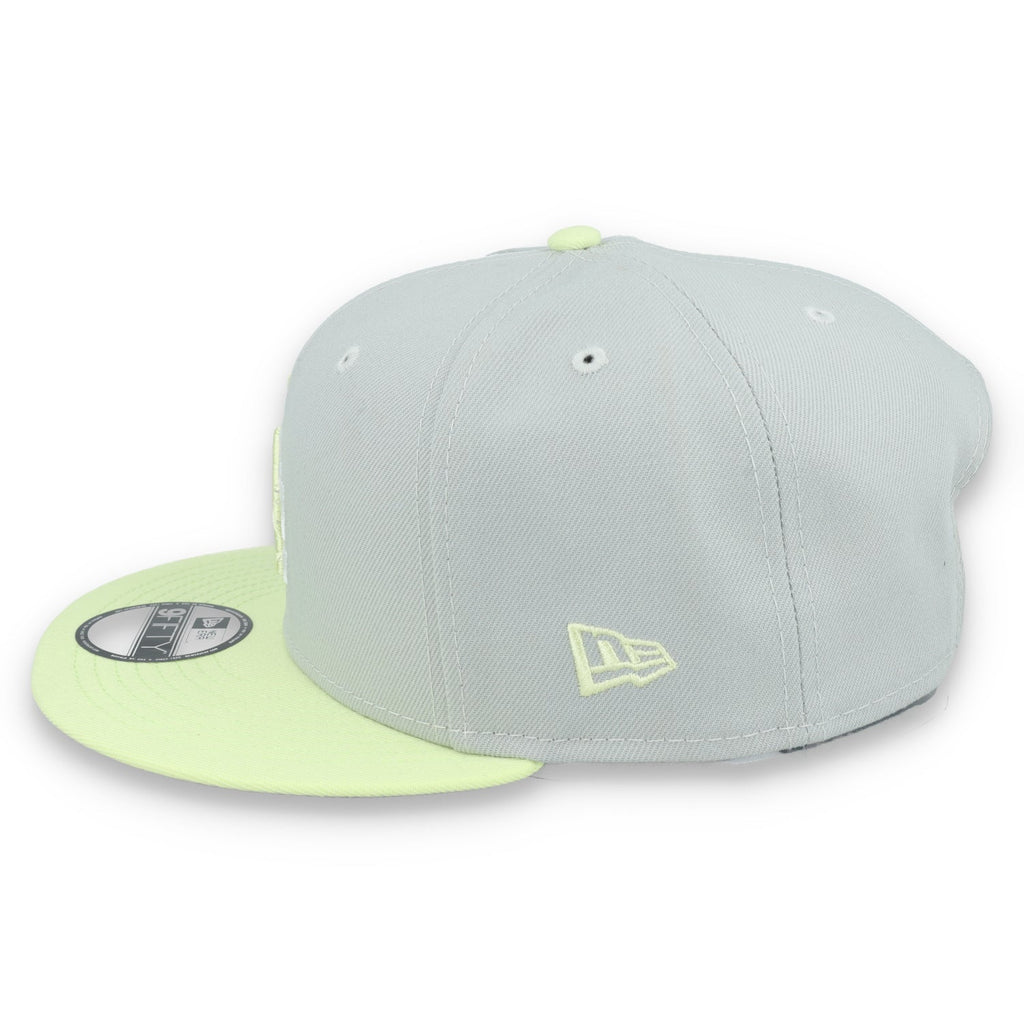 New Era Los Angeles Dodgers 2-Tone Color Pack 9FIFTY Snapback Hat -Gray/Neon product image 4, provided for visual reference
