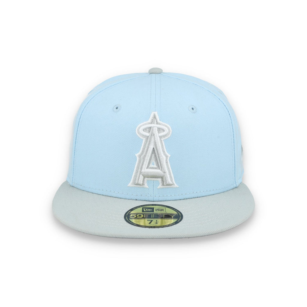 New Era Los Angeles Angels 2-tone fitted-59FIFTY Fitted Hat-Light Blue/Grey product image 2, provided for visual reference