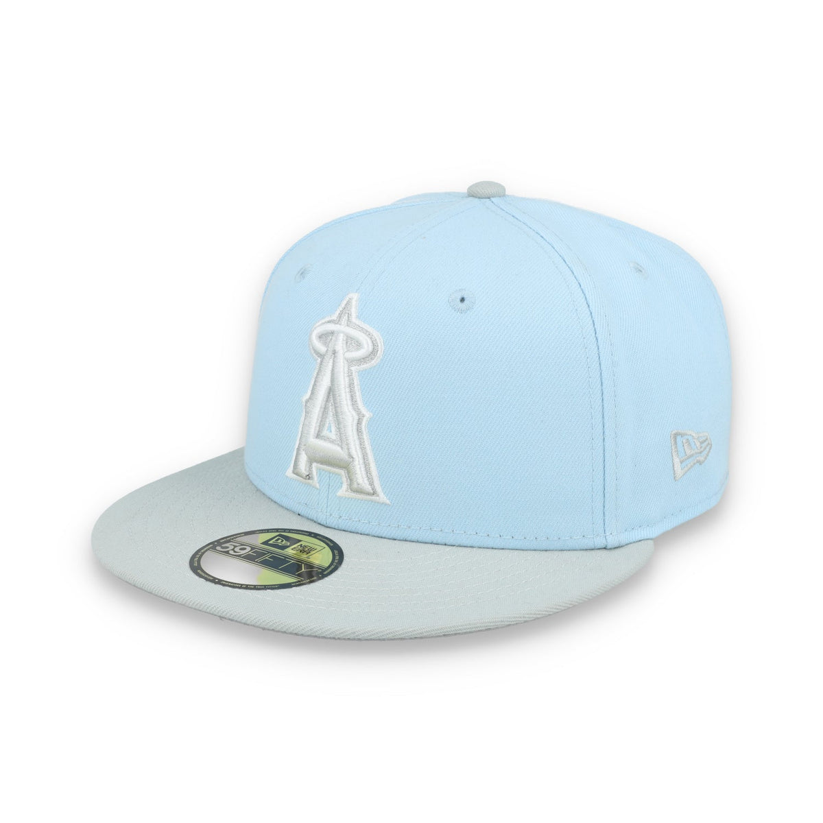 New Era Los Angeles Angels 2-tone fitted-59FIFTY Fitted Hat-Light Blue/Grey product image 3, provided for visual reference