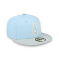New Era Los Angeles Angels 2-tone fitted-59FIFTY Fitted Hat-Light Blue/Grey product image 1, provided for visual reference