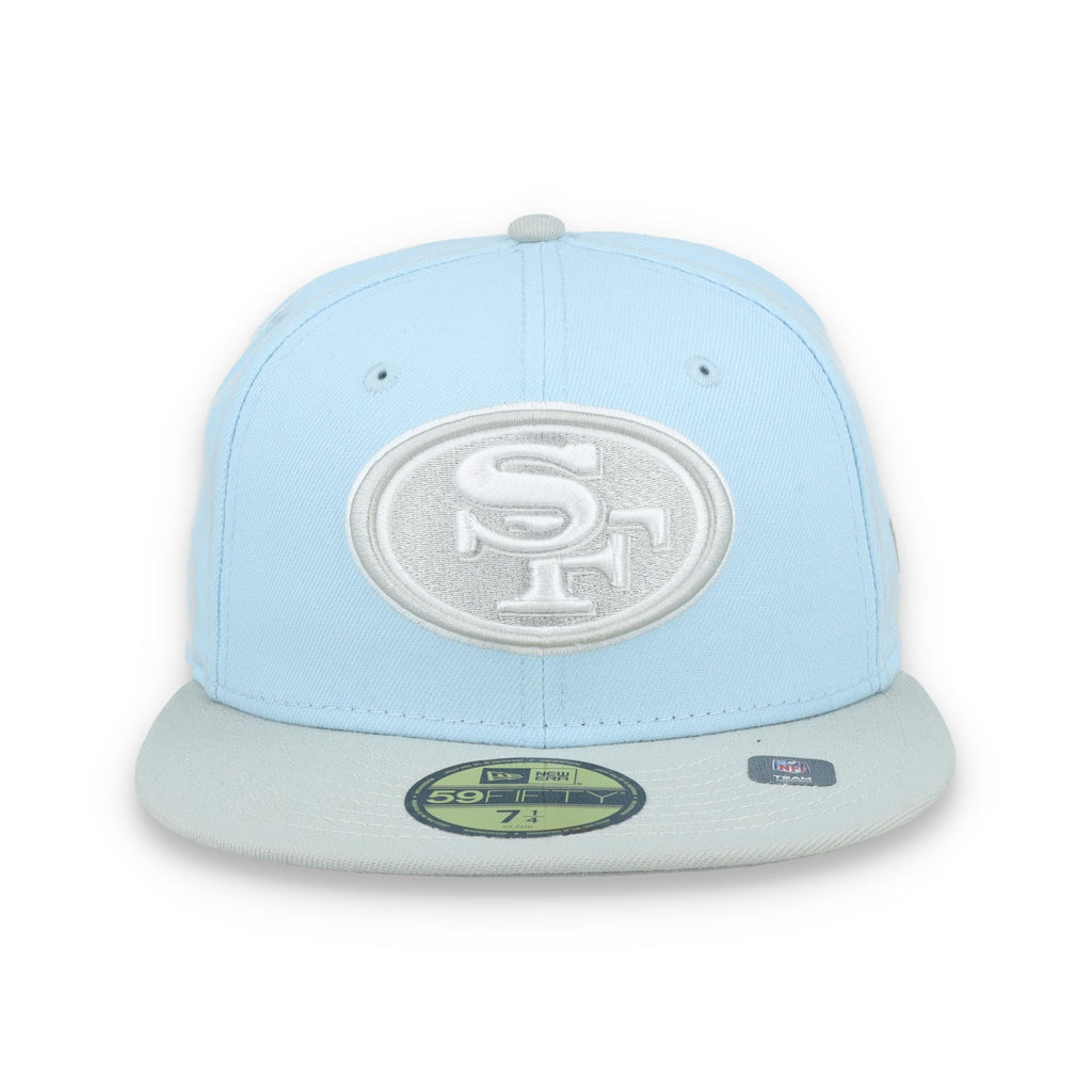 New Era San Francisco 49ers 2-Tone Color Pack 59FIFTY Fitted Hat-Light Blue/Gray product image 2, provided for visual