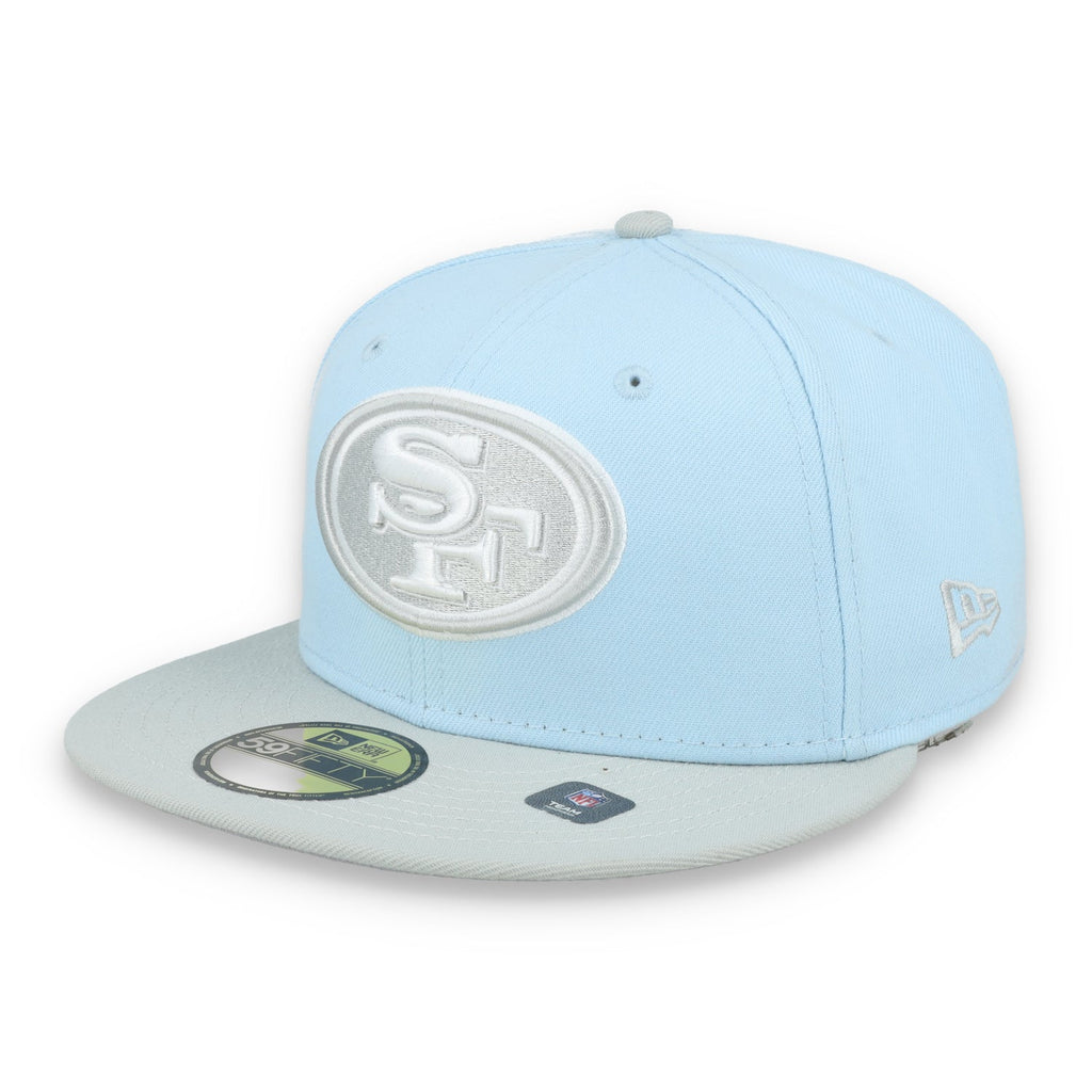 New Era San Francisco 49ers 2-Tone Color Pack 59FIFTY Fitted Hat-Light Blue/Gray product image 3, provided for visual