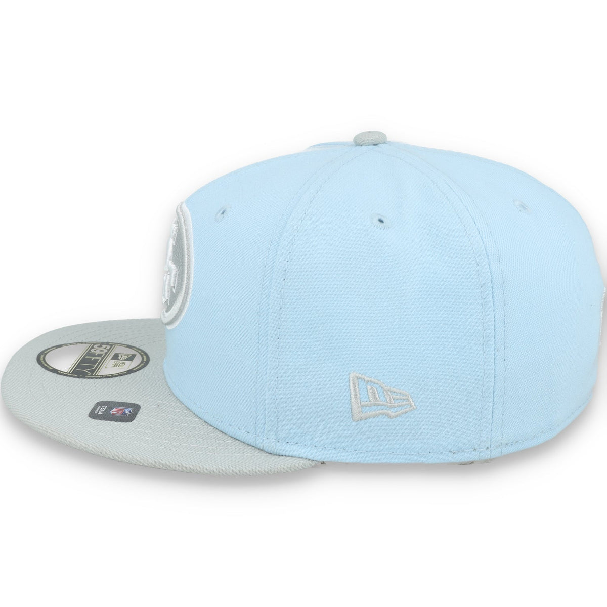 New Era San Francisco 49ers 2-Tone Color Pack 59FIFTY Fitted Hat-Light Blue/Gray product image 4, provided for visual