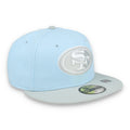 New Era San Francisco 49ers 2-Tone Color Pack 59FIFTY Fitted Hat-Light Blue/Gray product image 1, provided for visual