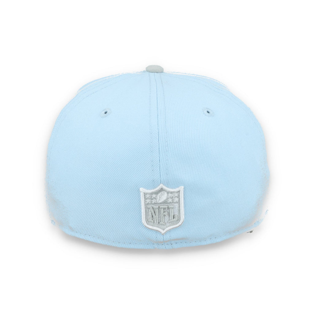 New Era Las Vegas Raiders 2-Tone Color Pack 59FIFTY Fitted Hat-Light Blue/Gray product image 6, provided for visual