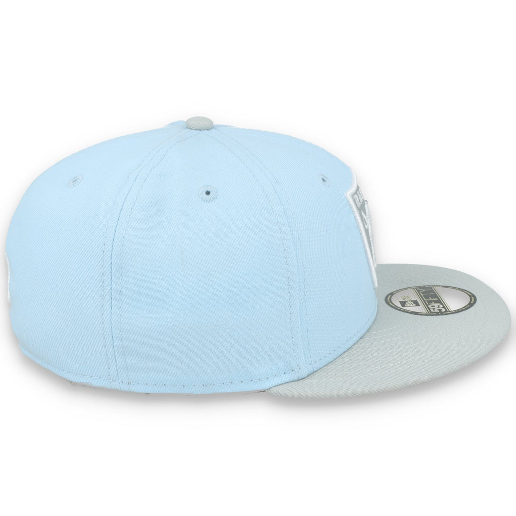 New Era Las Vegas Raiders 2-Tone Color Pack 59FIFTY Fitted Hat-Light Blue/Gray product image 5, provided for visual