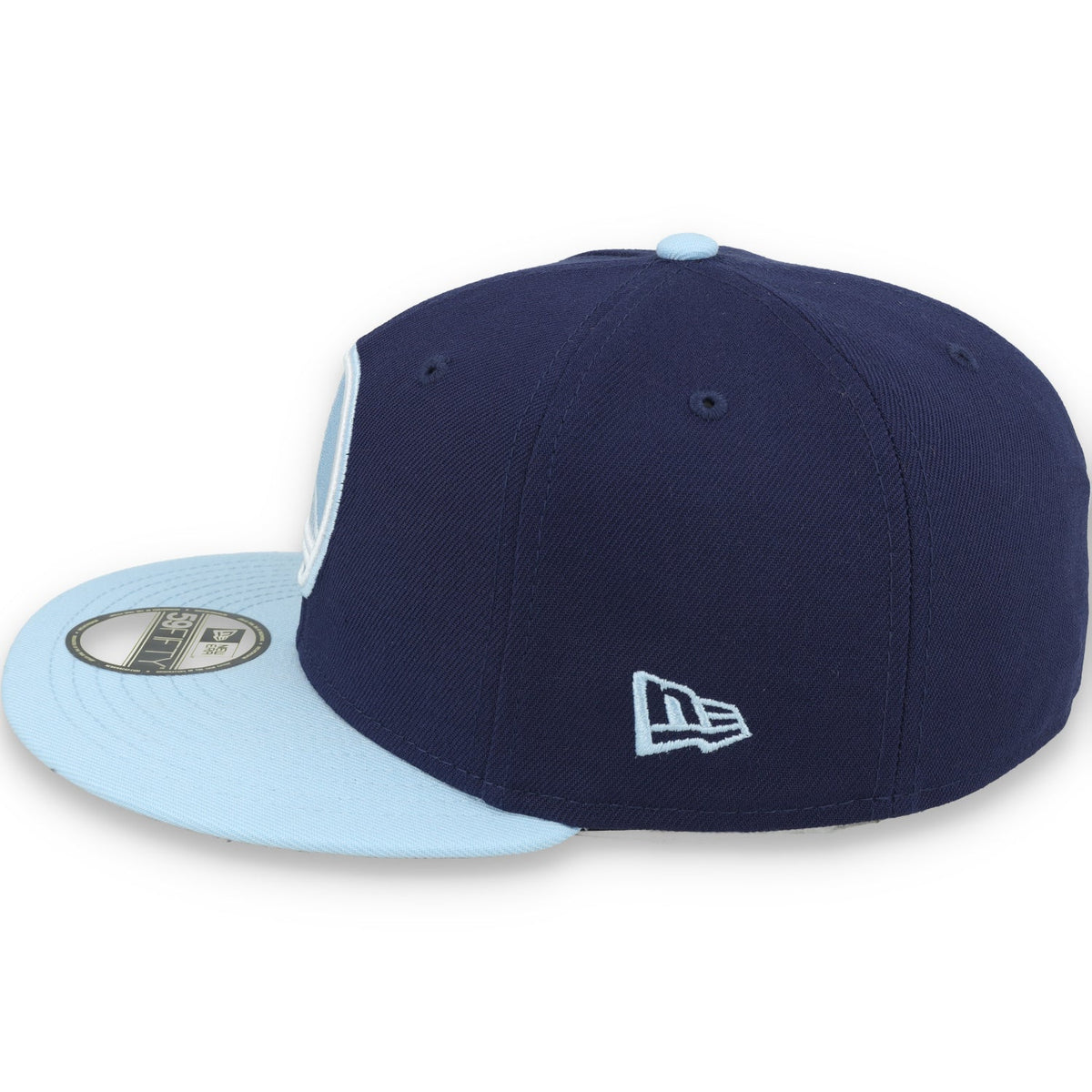 New Era Golden State Warriors 2-Tone Color Pack 59FIFTY Fitted Hat-Navy/Light Blue product image 4, provided for visual