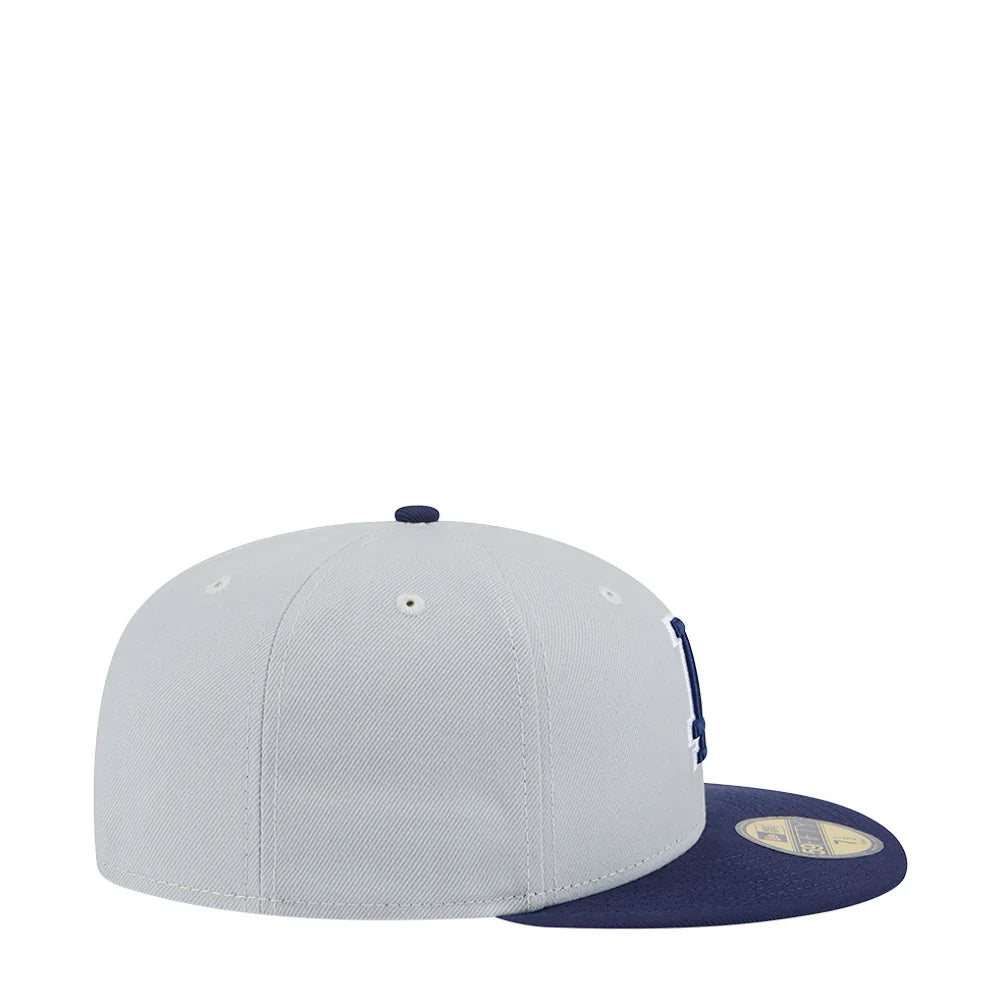 New Era Los Angeles Dodgers 2-Tone Color Pack 59FIFTY Fitted Hat-Gray/Navy product image 2, provided for visual reference
