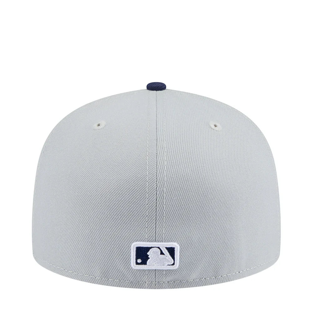 New Era Los Angeles Dodgers 2-Tone Color Pack 59FIFTY Fitted Hat-Gray/Navy product image 5, provided for visual reference