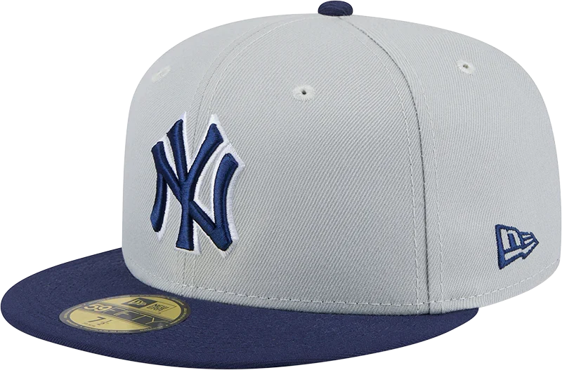 New Era New York Yankees 2-Tone Color Pack 59FIFTY Fitted Hat-Gray/Navy product image 2, provided for visual reference and