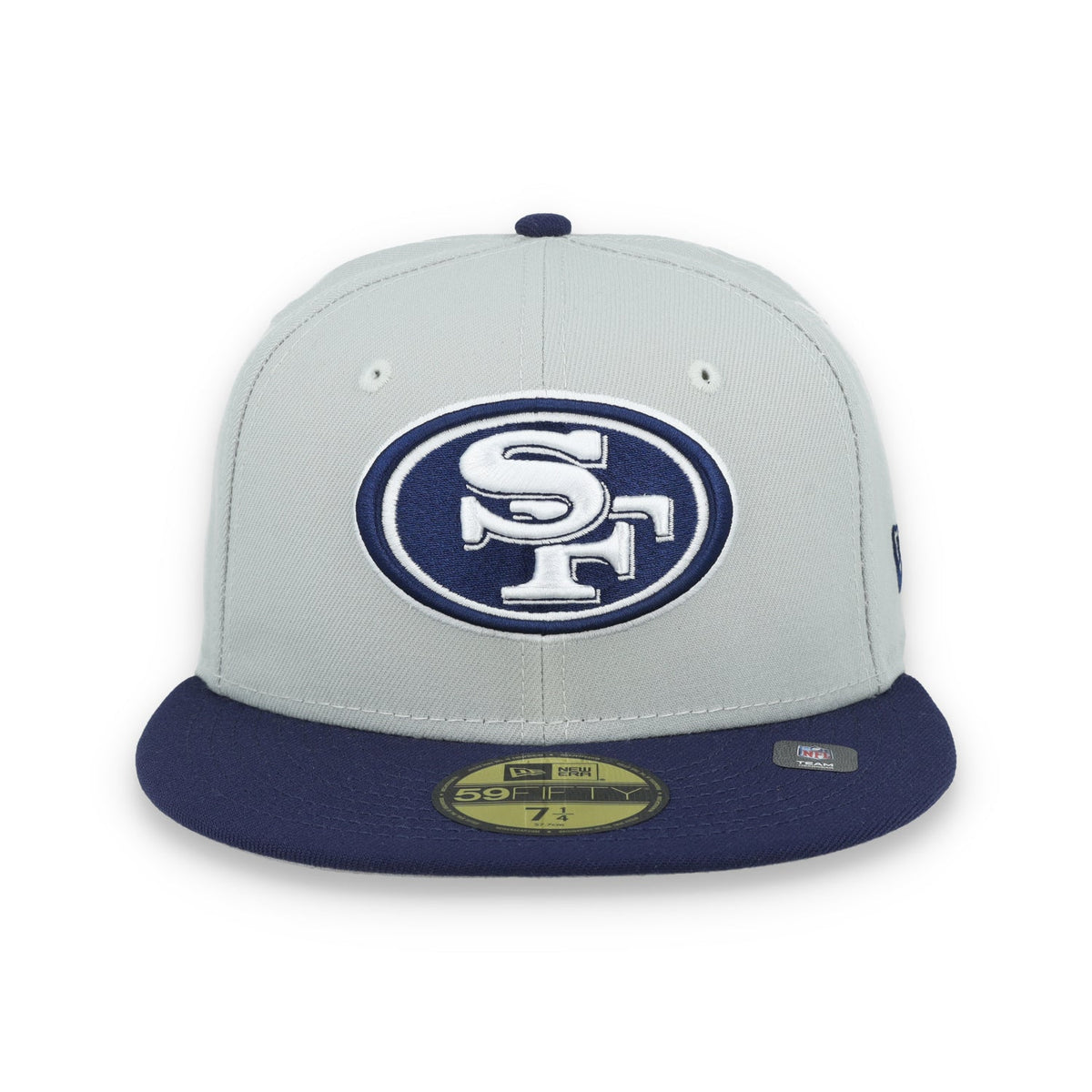New Era San Francisco 49ers 2-Tone Color Pack 59FIFTY Fitted Hat-Gray/Navy product image 2, provided for visual reference